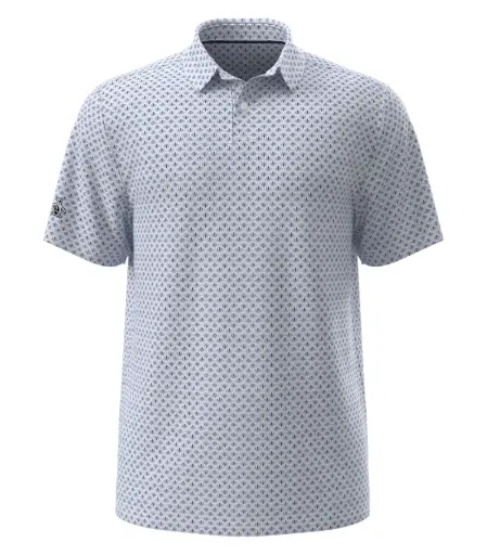 [PG93] Polo à imprimé géométrique rétro pour hommes